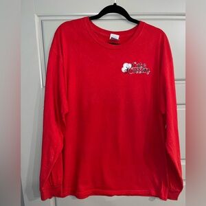 Jessi Judy Cute Cotton Red Long Sleeve Shirt